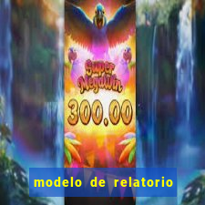 modelo de relatorio de estagio cruzeiro do sul